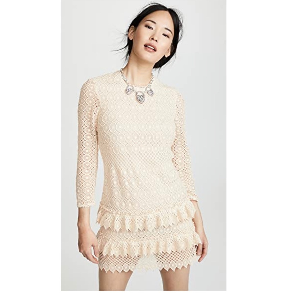 PHILOSOPHY DI LORENZO Crochet Mini Dress
